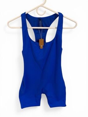 NWT Skims Cobalt Jumpsuit/Swim Cycle Suit